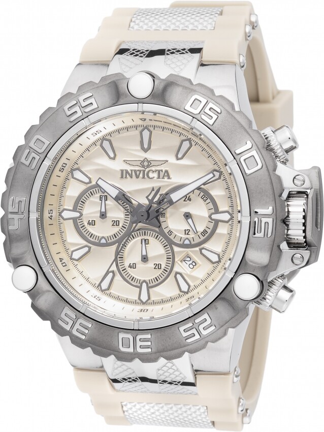 Invicta Subaqua Poseidon Chronograph GMT Quartz Champagne Dial Men's Watch 48558