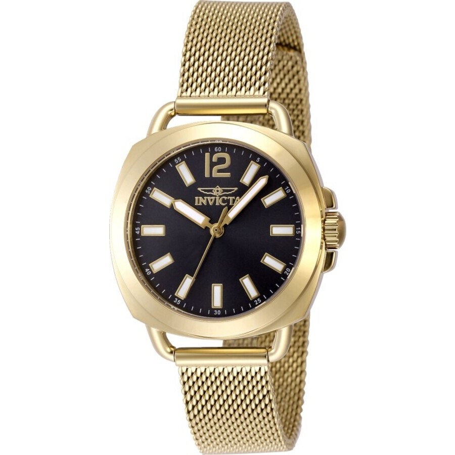 Invicta Wildflower Quartz Charcoal Dial Ladies Watch 48916