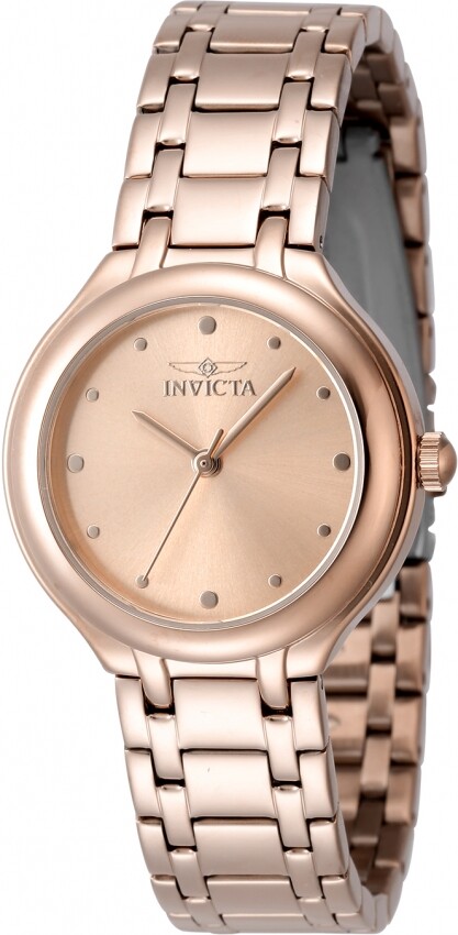 Invicta Wildflower Quartz Rose Gold Dial Ladies Watch 48228