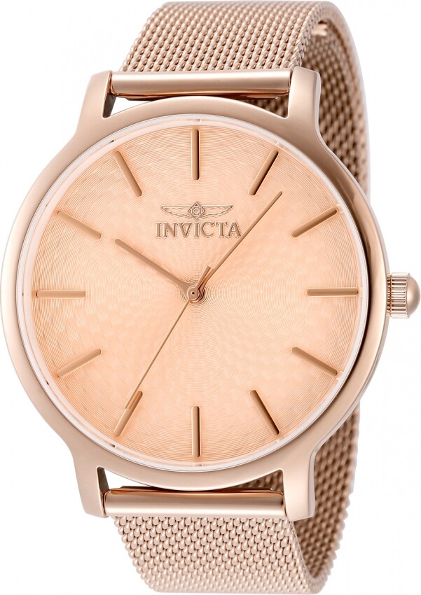 Invicta Wildflower Quartz Rose Gold Dial Ladies Watch 48974