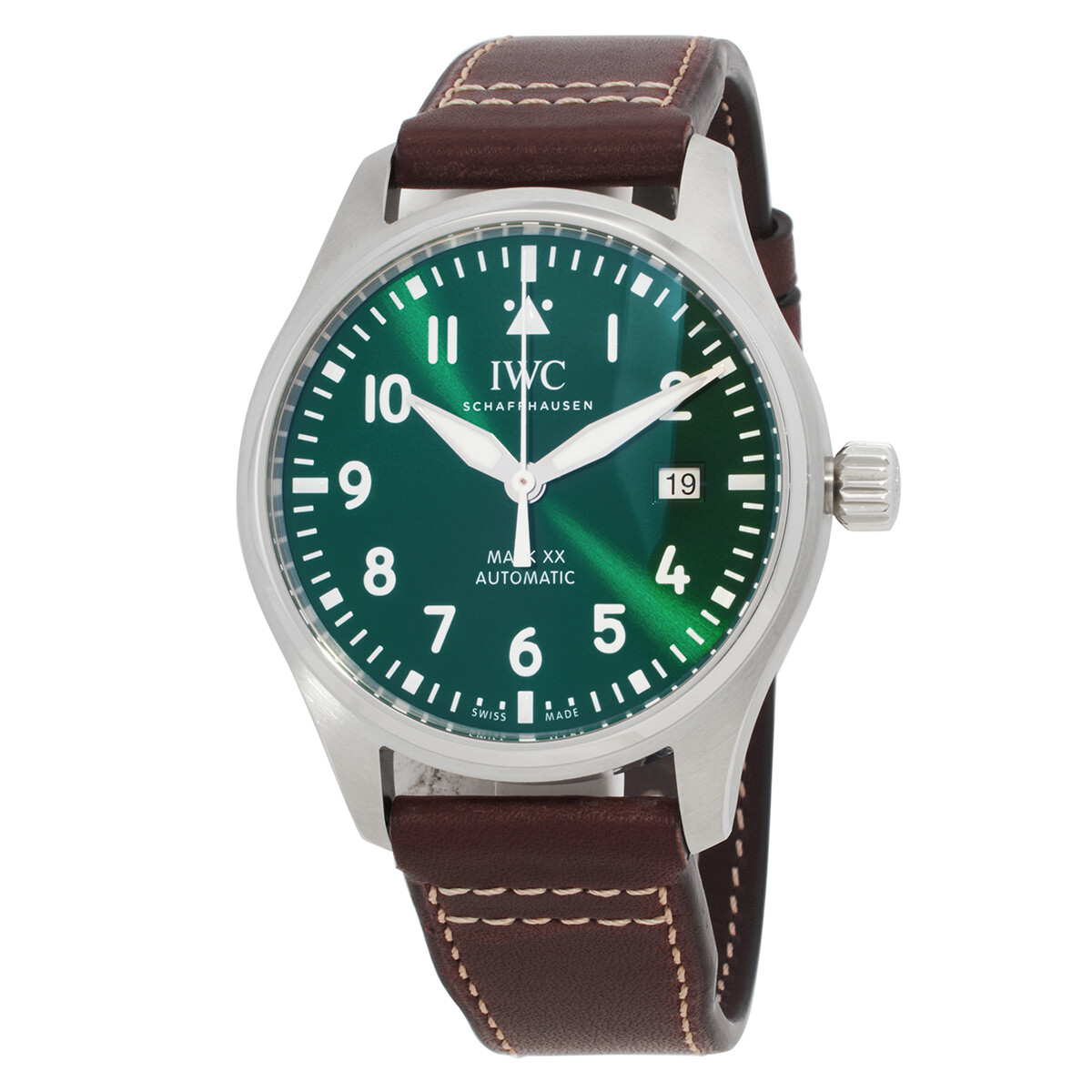 IWC Pilot Mark XX Automatic Green Dial Men's Watch IW328205