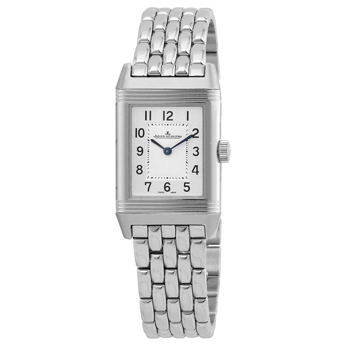 Jaeger LeCoultre Reverso Classic Monoface Quartz Silver Dial Ladies Watch Q2618140