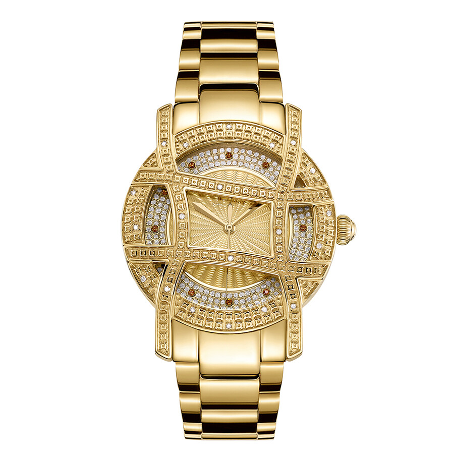 JBW 10 YR Anniversary Women's Olympia 0.20 ctw Diamond 18K Gold-plated Watch JB-6214-10B