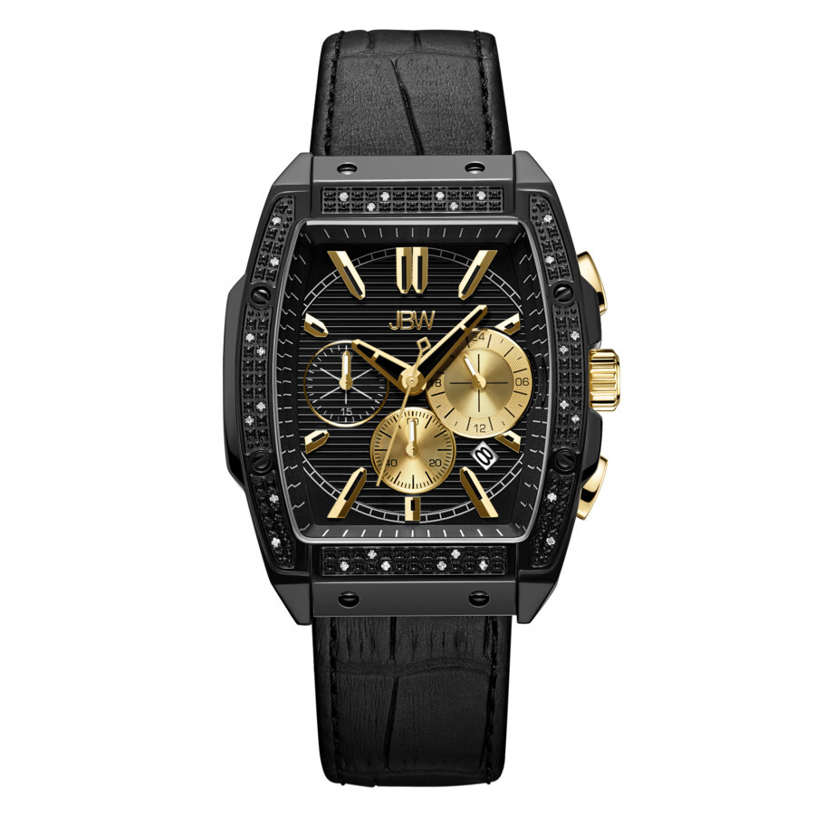 JBW Echelon Quartz Black Dial Men's Watch J6379A