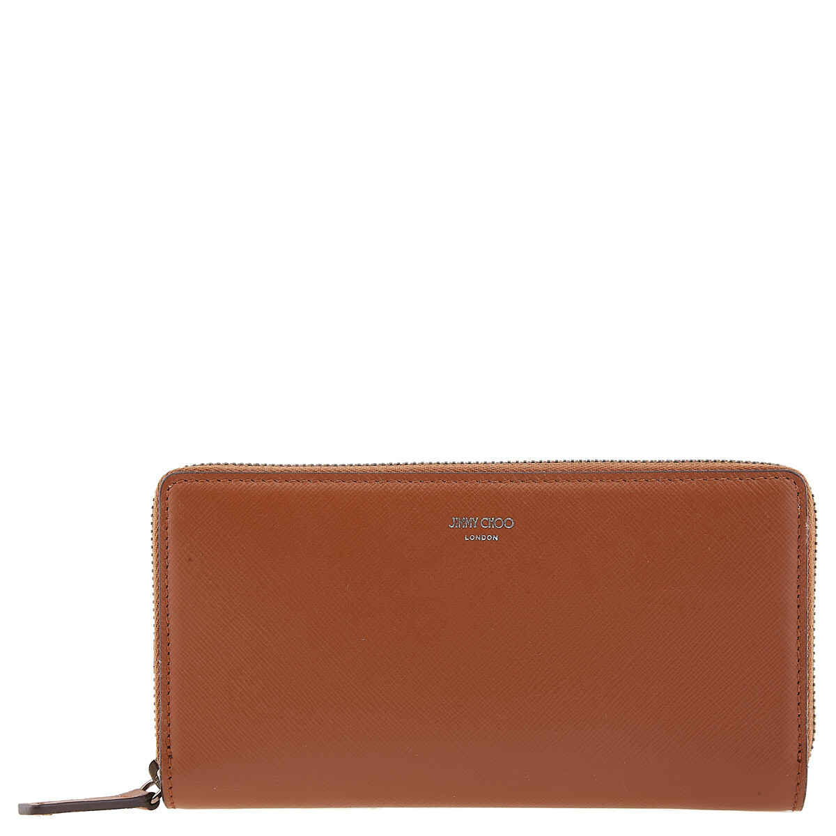 Jimmy Choo Phelix Zip-Around Leather Wallet J000162870-BLACK