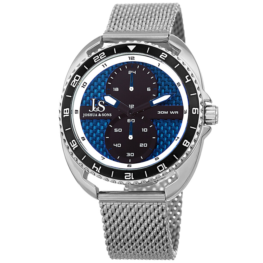 Joshua and Sons Military Time Men's Watch JX136SSBU