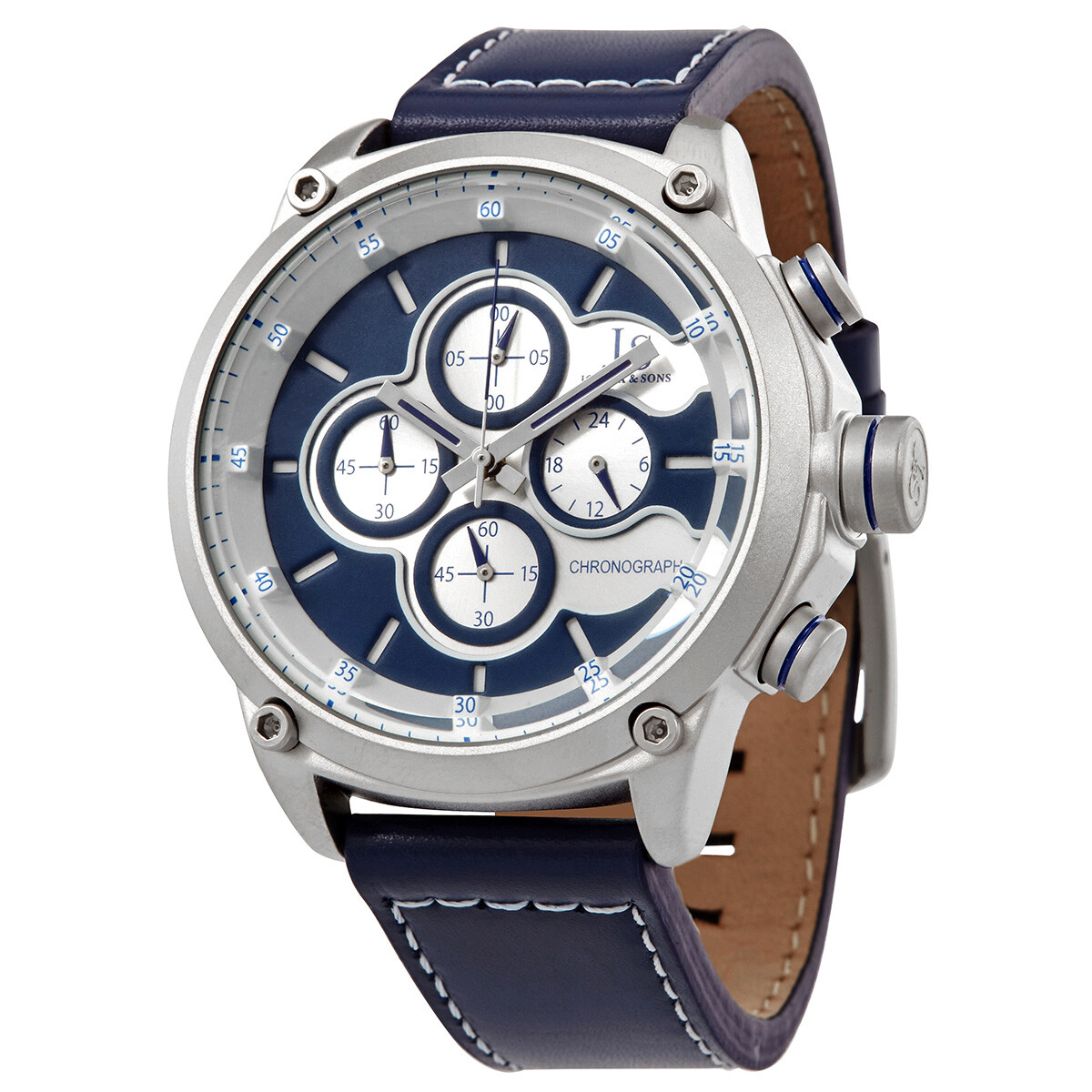 Joshua and Sons Chronograph Quartz Blue Dial Men's Watch JX133BU