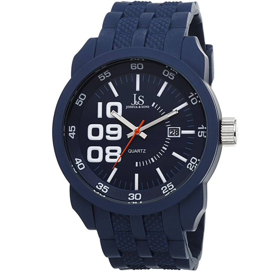 Joshua and Sons Classsic Quartz Blue Dial Men's Watch JS63BU
