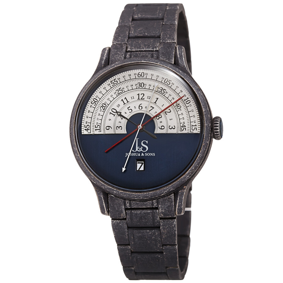 Joshua and Sons Date Blue Dial Men's Watch JX153BKBU