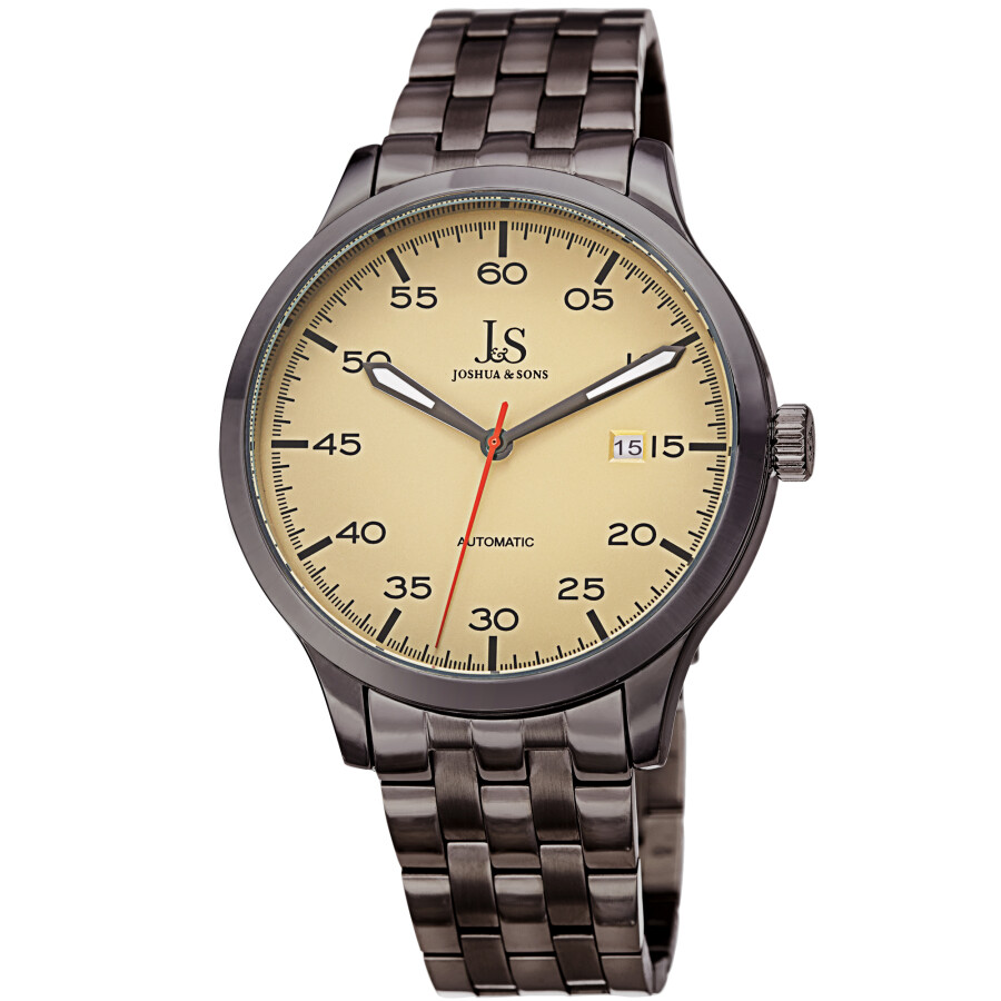 Joshua and Sons Quartz Beige Dial Men's Watch JX149GN