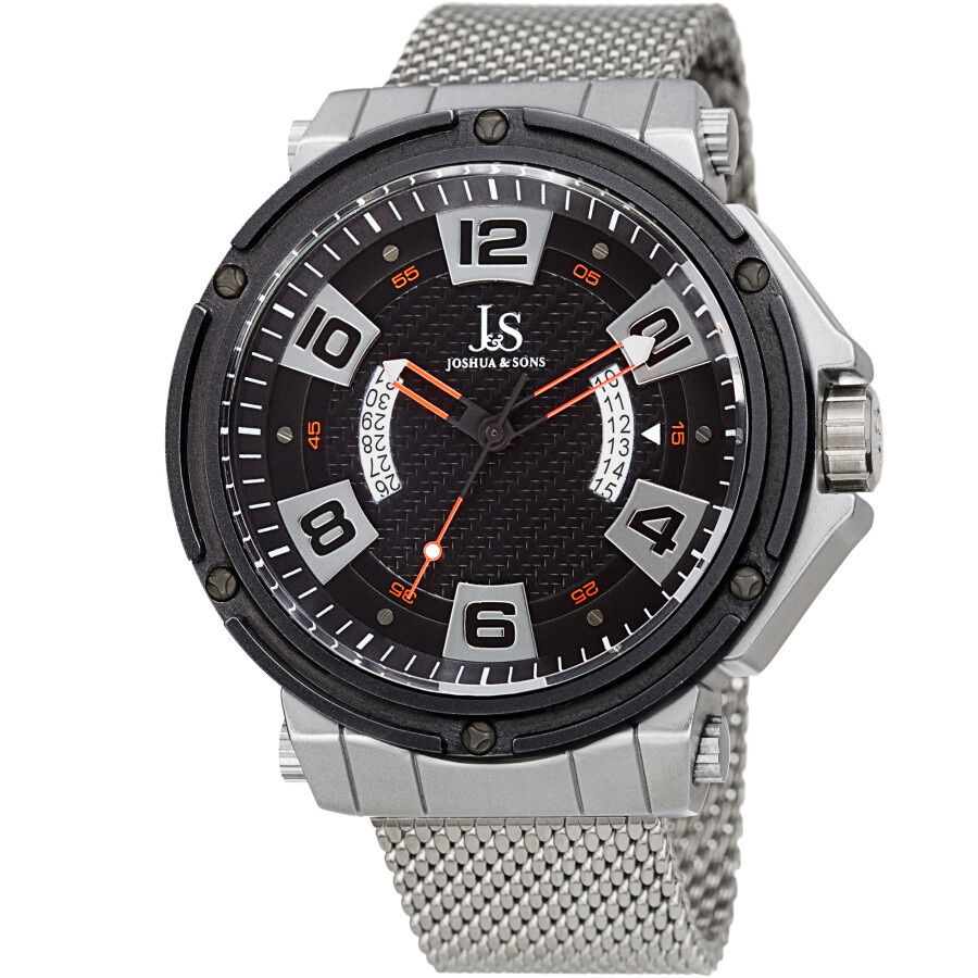 Joshua and Sons Quartz Black Dial Men's Watch JX132RD
