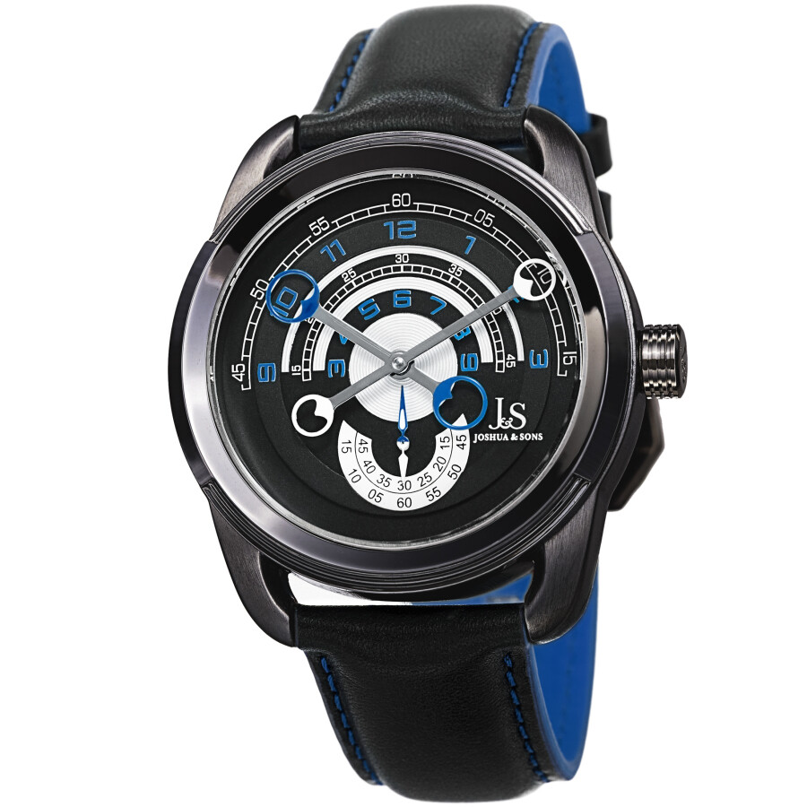 Joshua and Sons Quartz Black Dial Men's Watch JX148BU