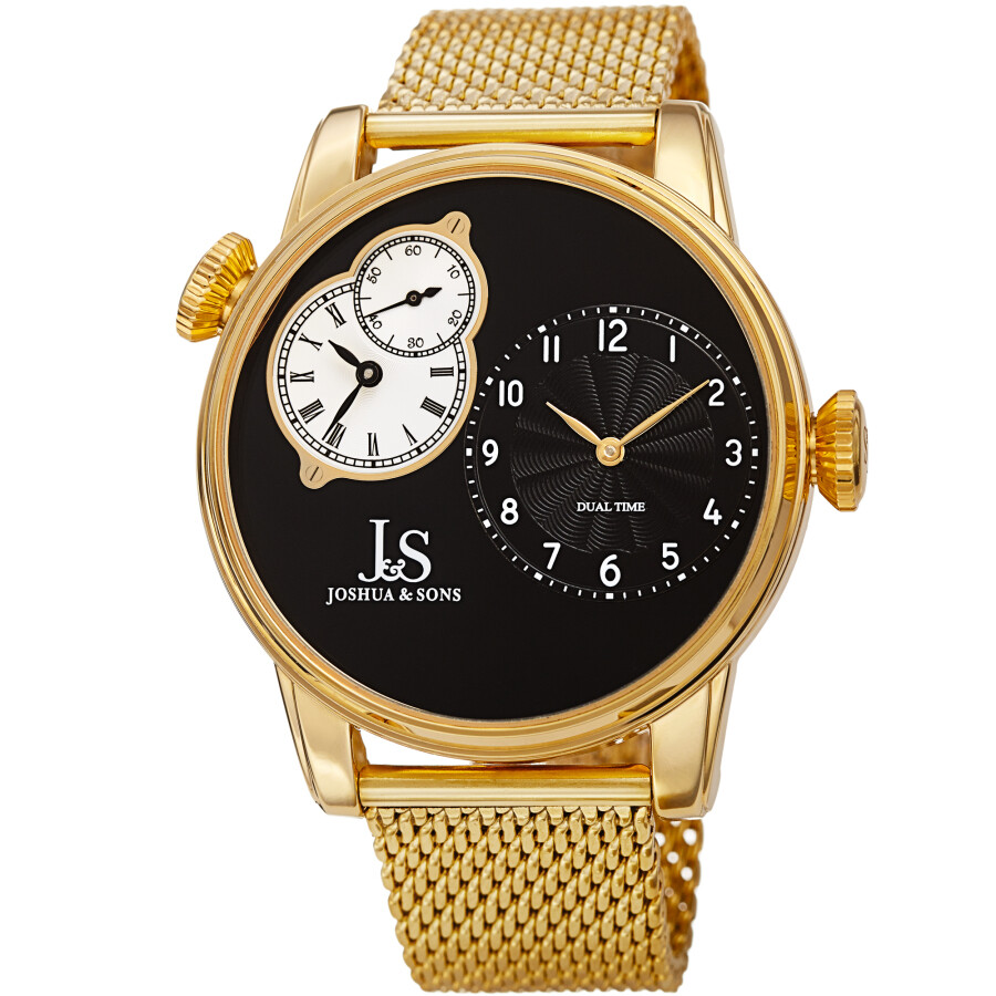 Joshua and Sons Quartz Black Dial Men's Watch JX154YGB