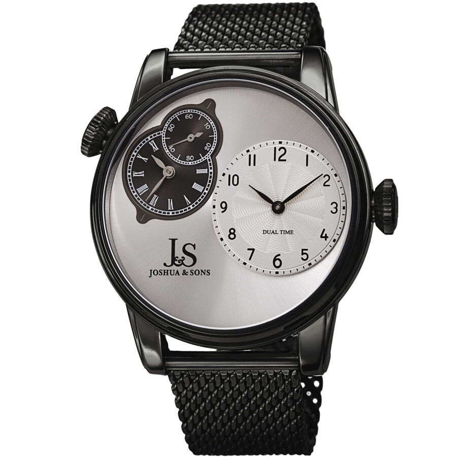 Joshua and Sons Quartz Silver Dial Men's Watch JX154BK
