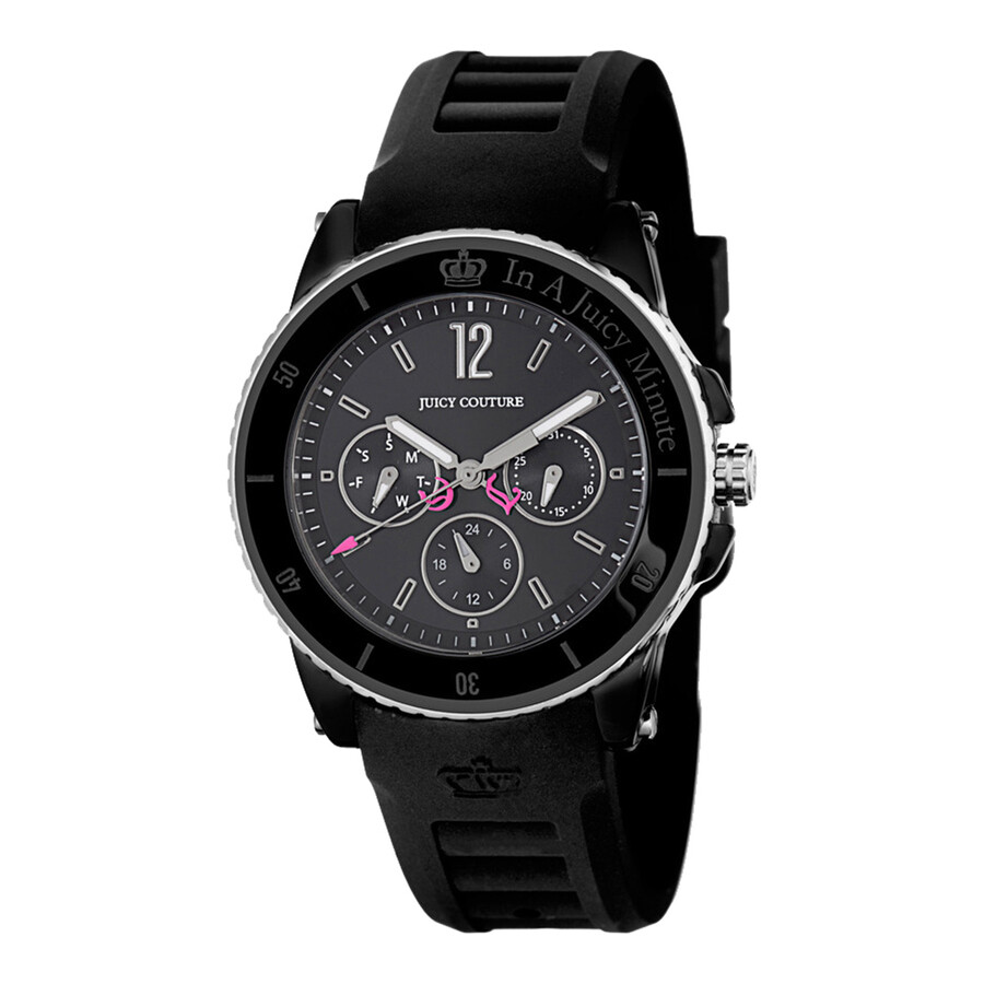 Juicy Couture Pedigree Black Dial Ladies Watch 1900754