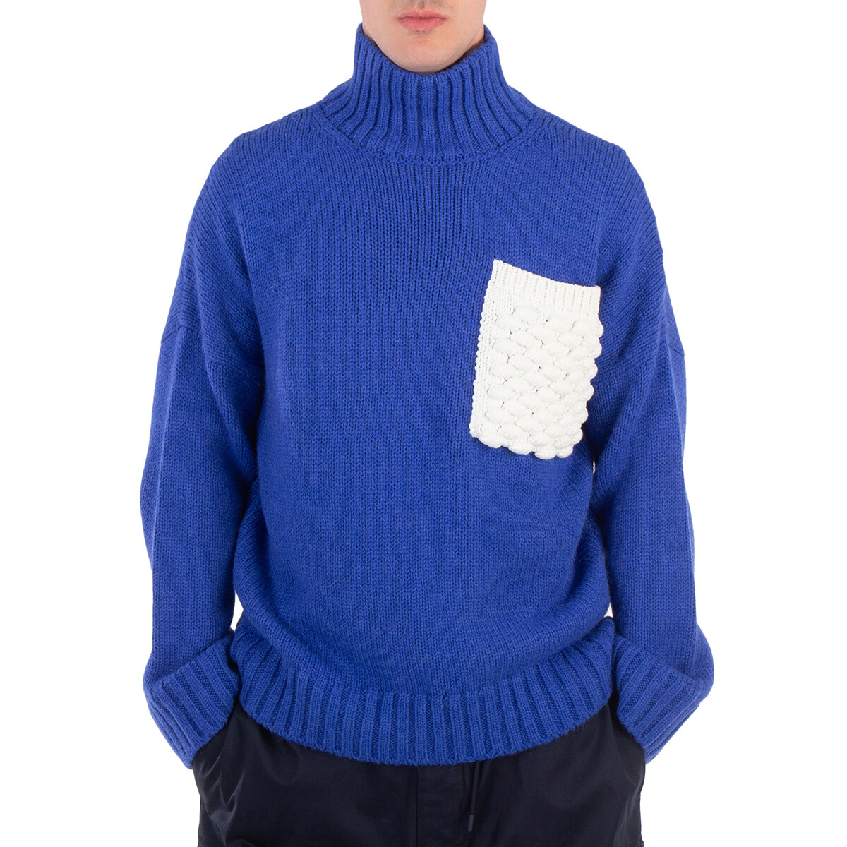 JW Anderson Classic Fit Patchwork Cotton Shirt, Brand Size 48 (US