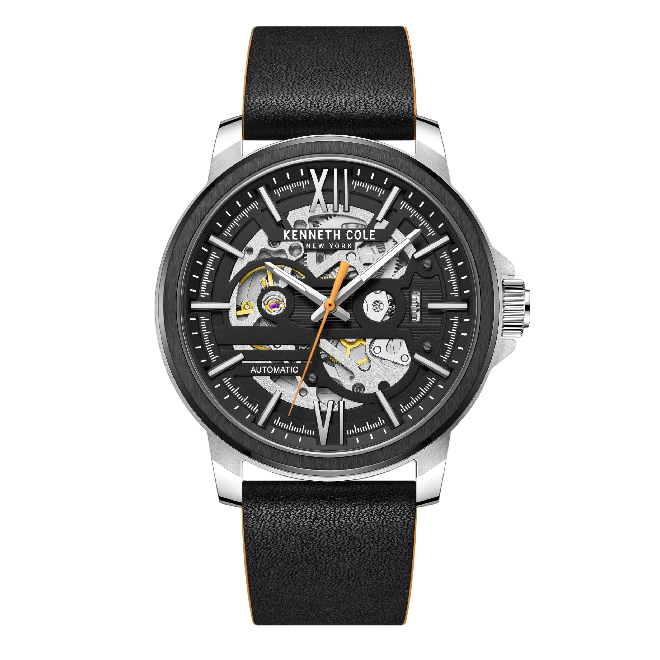 Kenneth Cole New York Automatic Black Skeleton Dial Men's Watch KCWGE2217110