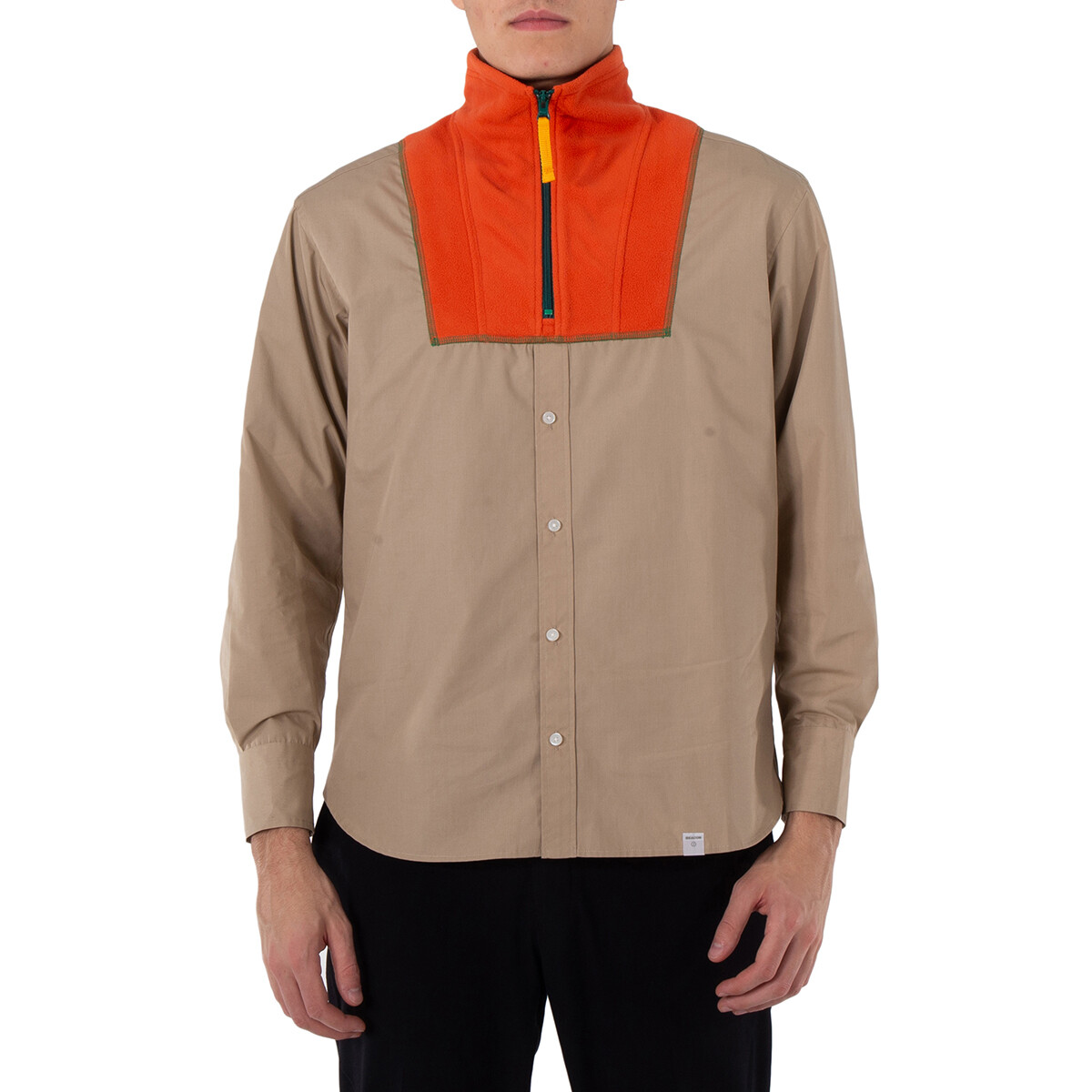 Kolor Beacon Men's Khaki Docking Jacket, Brand Size 2 (Medium