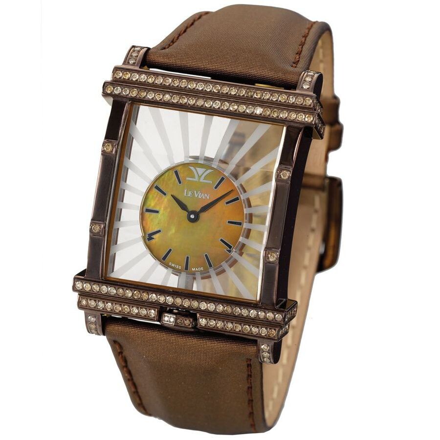 Le Vian Floater Quartz Diamond Champagne Dial Unisex Watch LV767RSMP