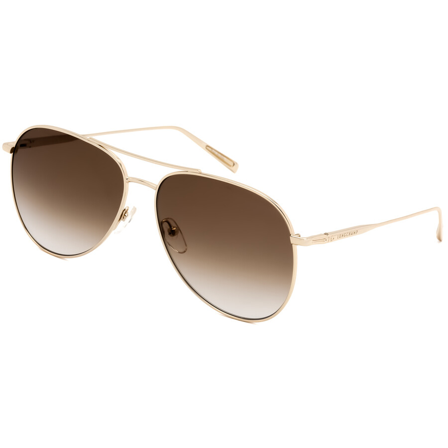 Longchamp Brown Pilot Sunglasses LO104S 716 61 886895347563  display picture 3