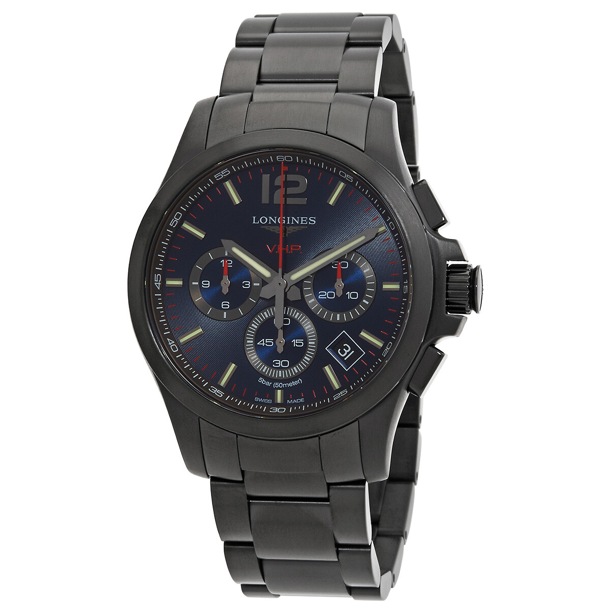 Longines Conquest Chronograph Quartz Blue Dial Men's Watch L3.717.2.96.6