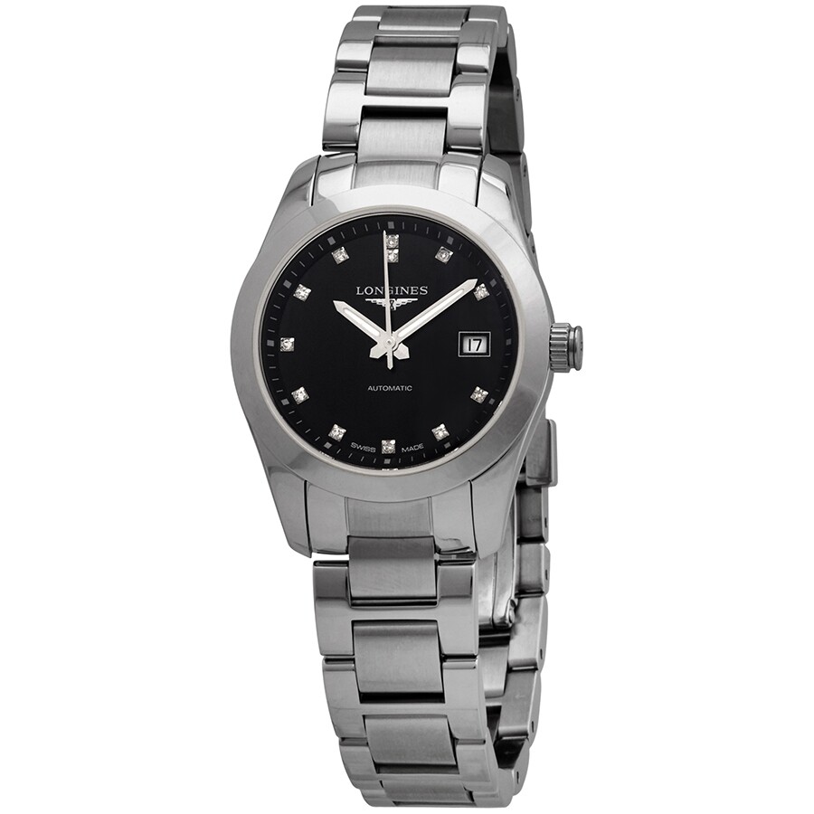 Longines Conquest Classic Automatic Black Dial Ladies Watch L2.285.4.58.6