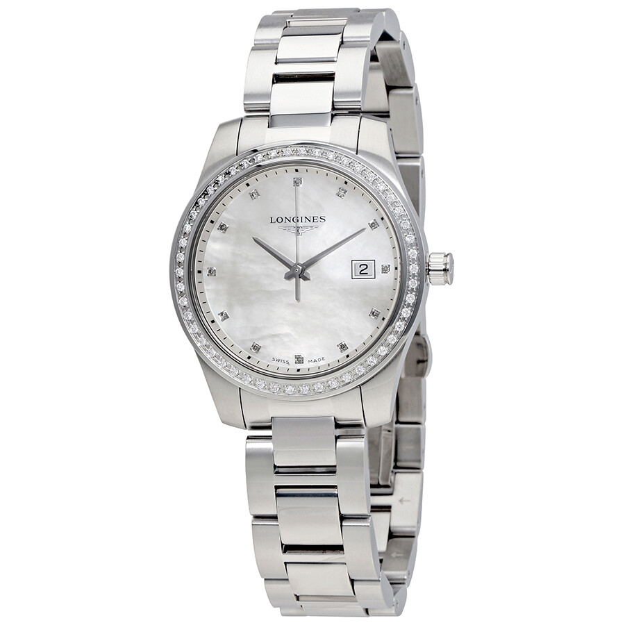 Longines Conquest Mother of Pearl Dial Ladies Watch L3.401.0.87.6