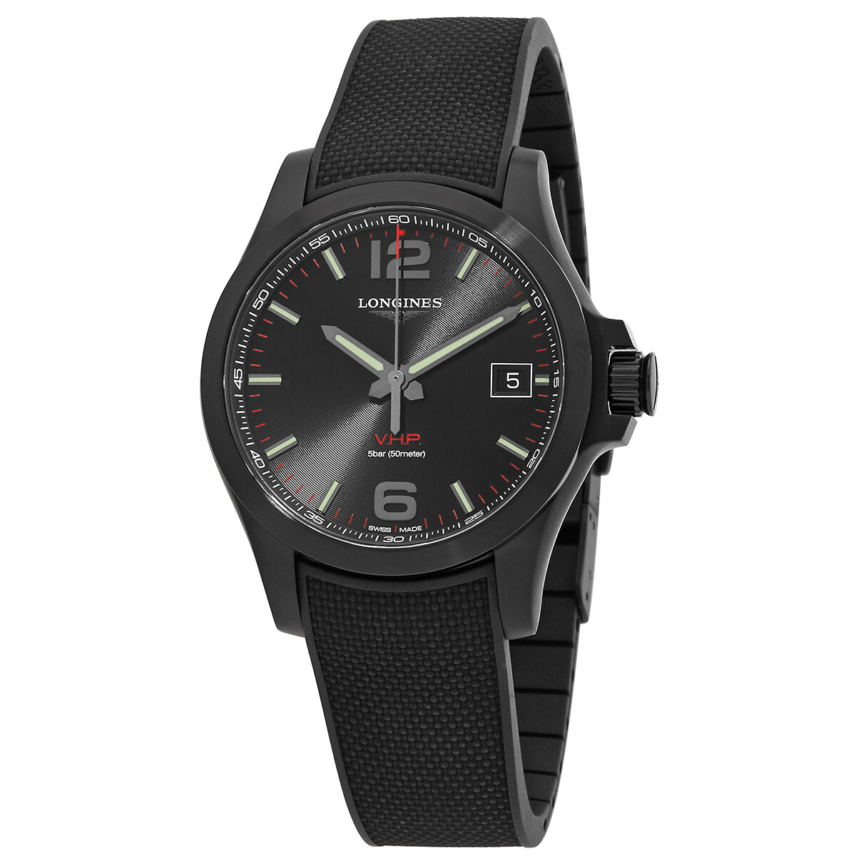 Longines Conquest Quartz Black Dial Men's Watch L3.716.2.56.9