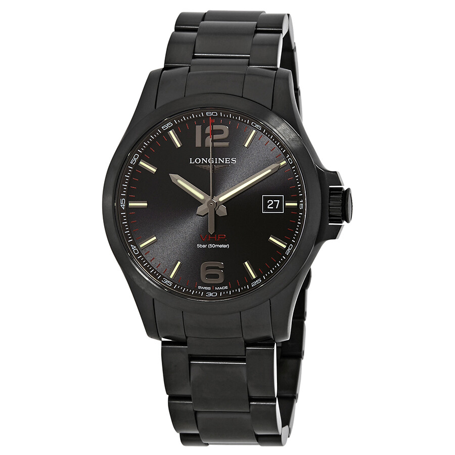 Longines Conquest V.H.P. Black Dial Men's Watch L37262566