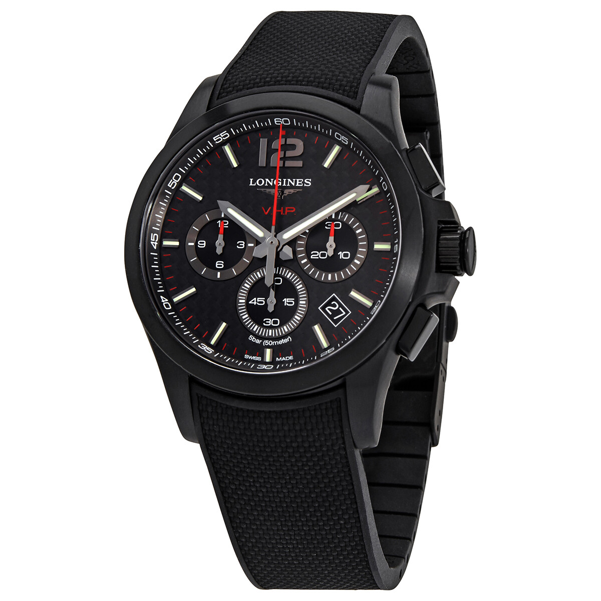 Longines Conquest V.H.P Carbon Fiber Dial Men's Watch L37172669