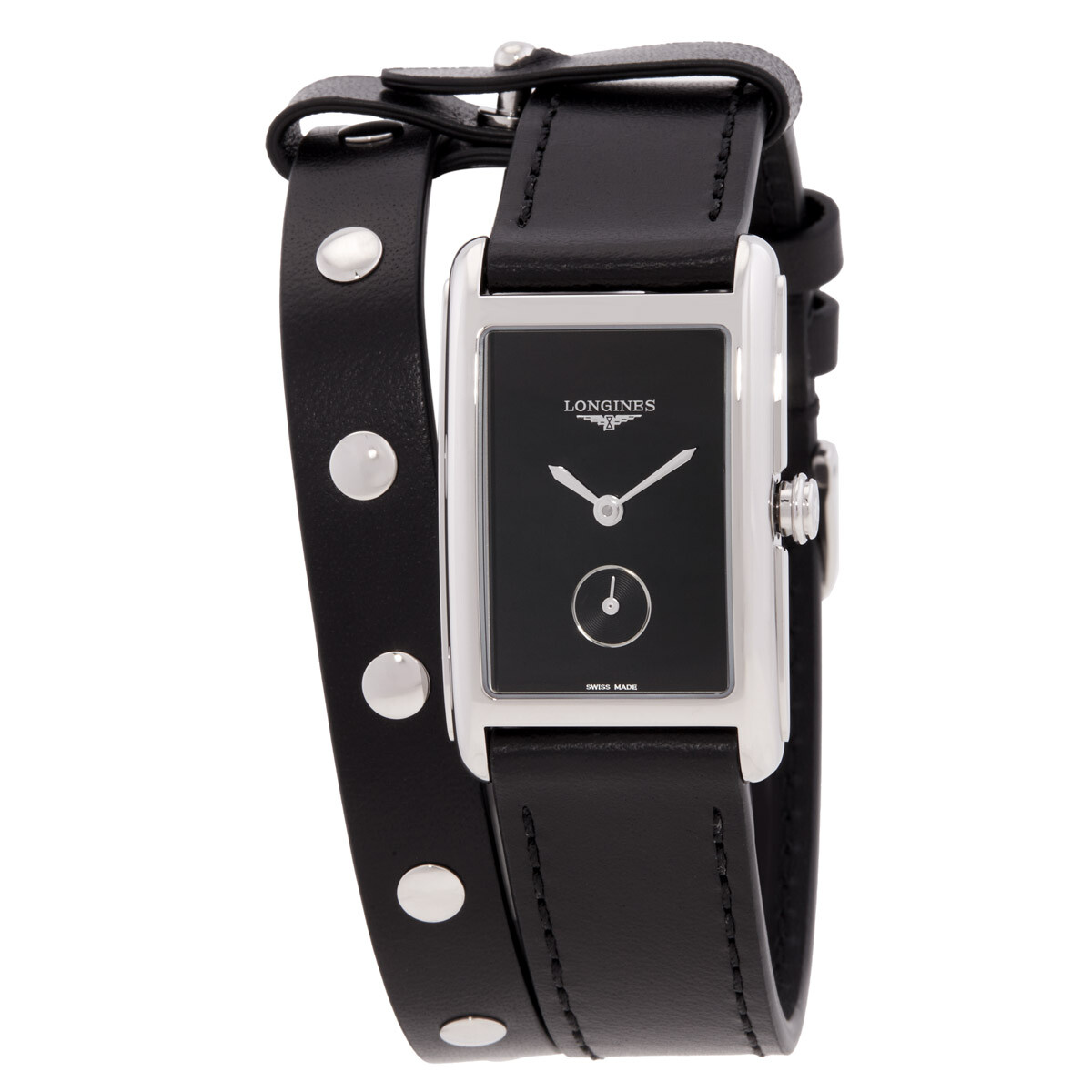 Longines Dolcevita X YVY Quartz Black Dial Watch L5.512.4.59.2