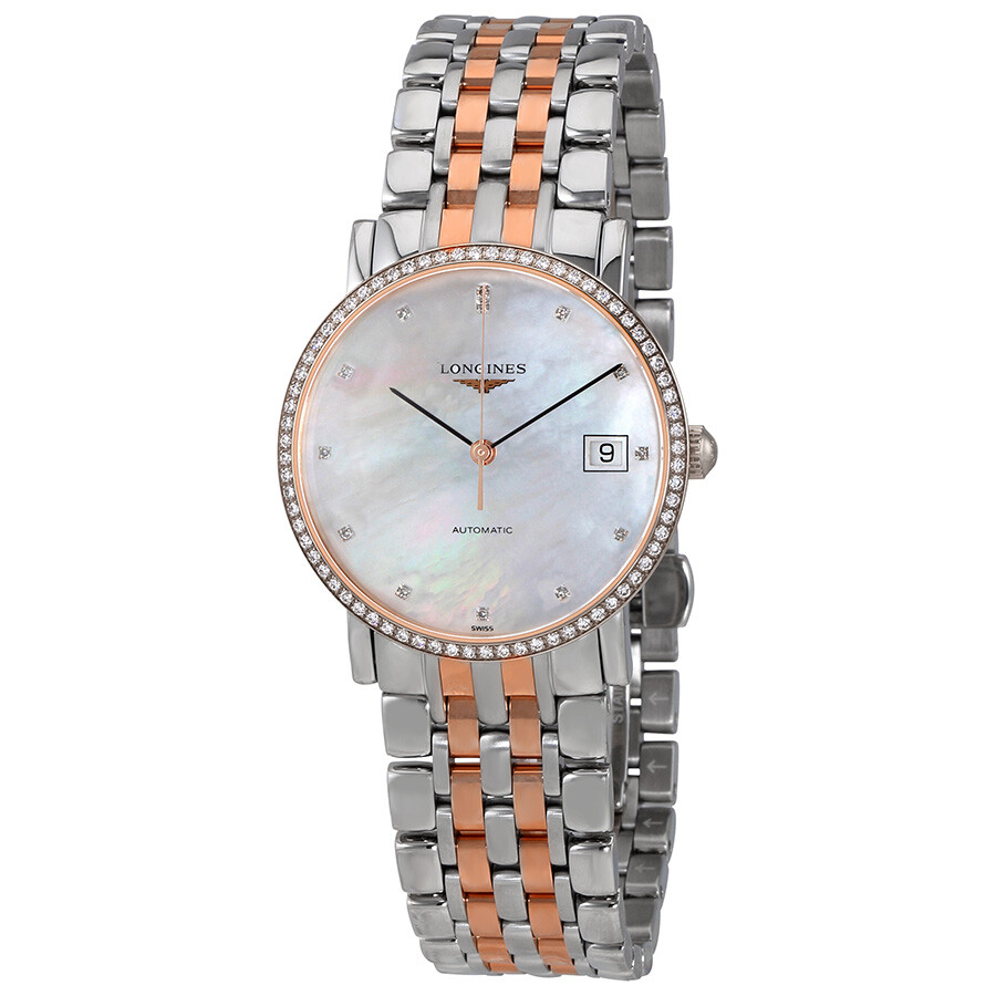 Longines Elegant Automatic Mother of Pearl Dial Ladies Watch L48095887