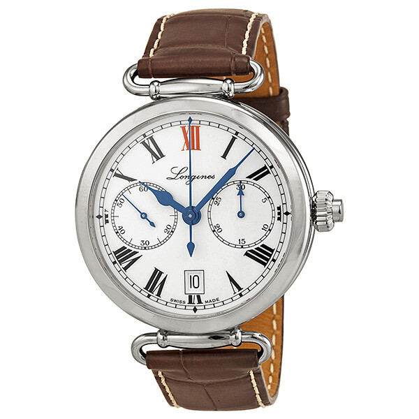 Longines Heritage White Dial Brown Leather Men's Watch L27764213