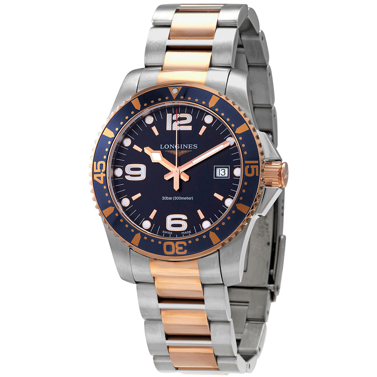Longines HydroConquest 41mm Blue Dial Watch L3.740.3.98.7