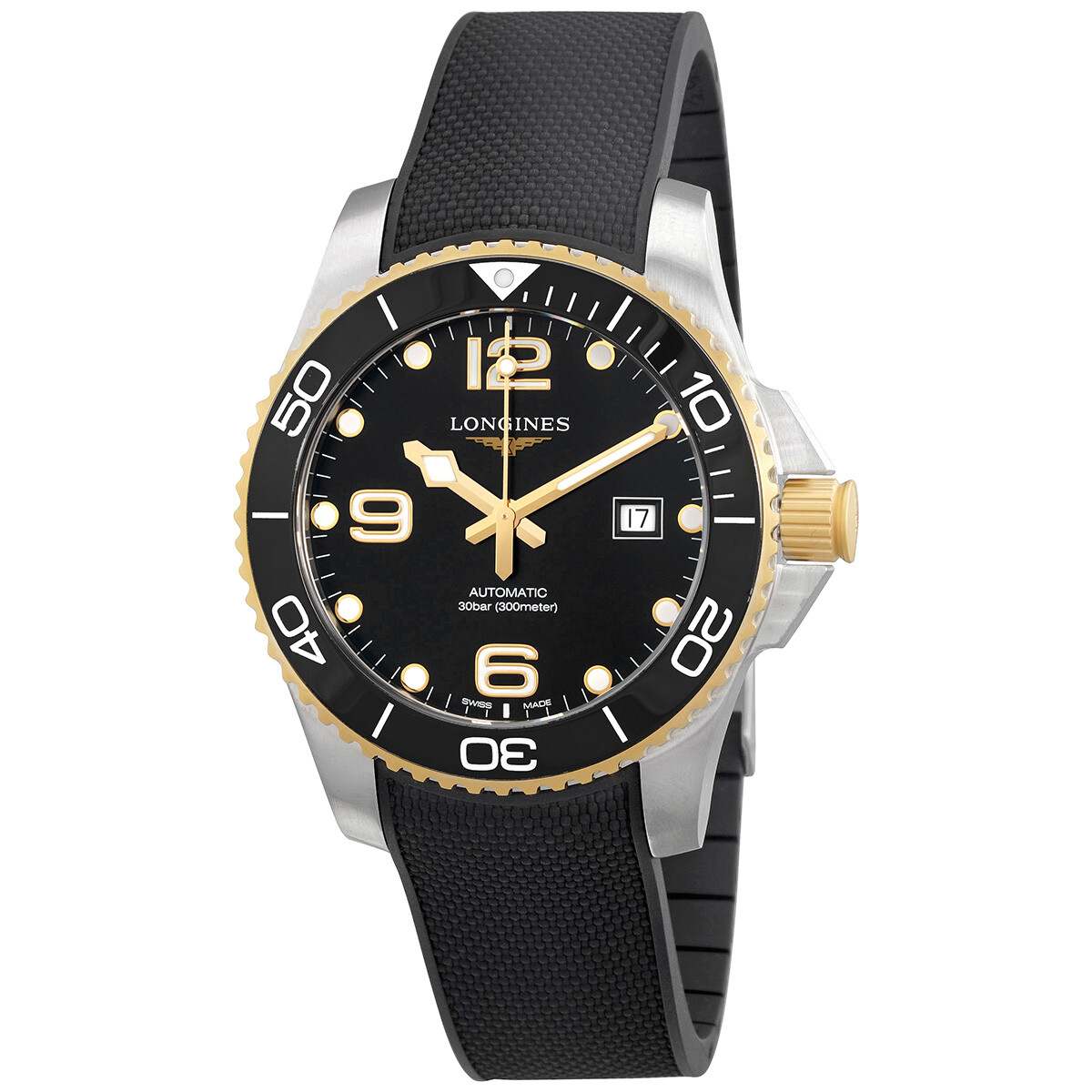Longines Hydroconquest Automatic Black Dial Men's Watch L3.782.3.56.9