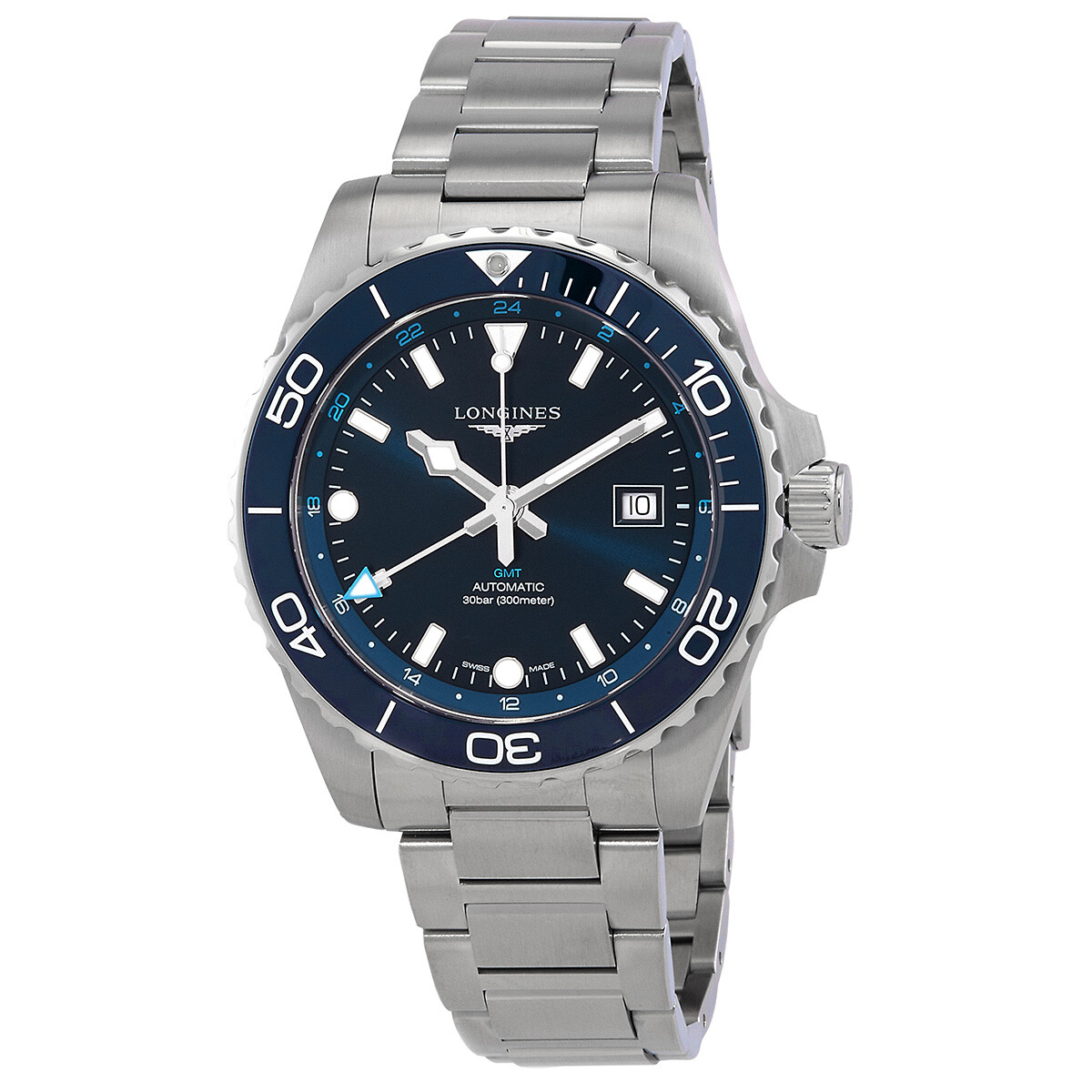 Longines HydroConquest GMT Automatic Blue Dial Men's Watch L38904966