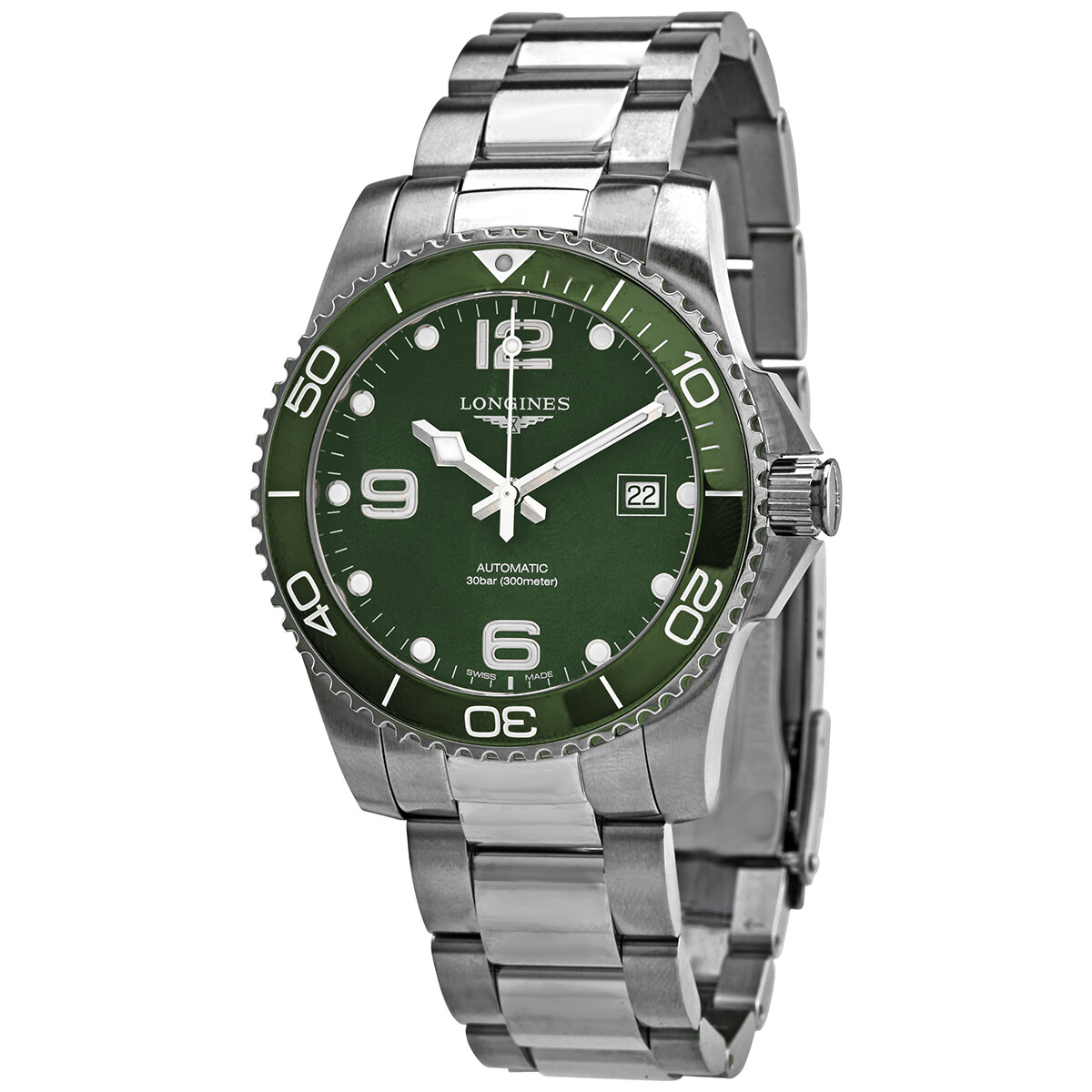 Longines HydroConquest Automatic Green Dial Men's Watch L37814066