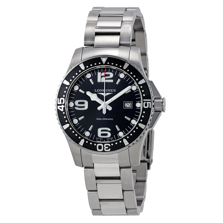 Longines HydroConquest Black Dial Men's 39mm Watch L3.730.4.56.6