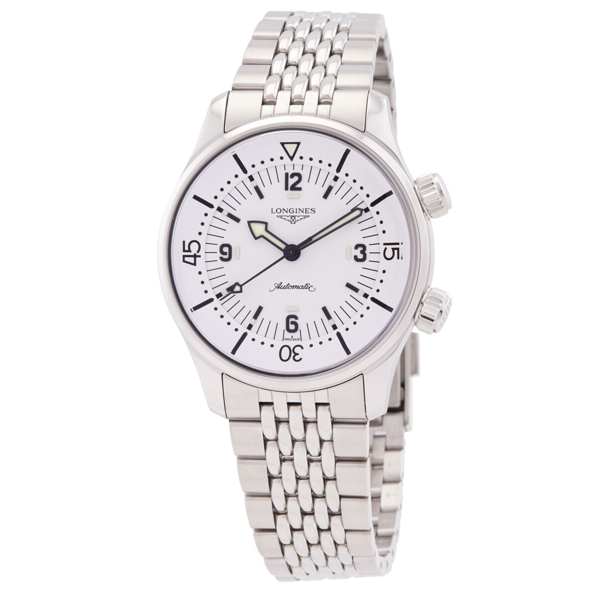 Longines Legend Diver Automatic White Dial Men's Watch L37644166