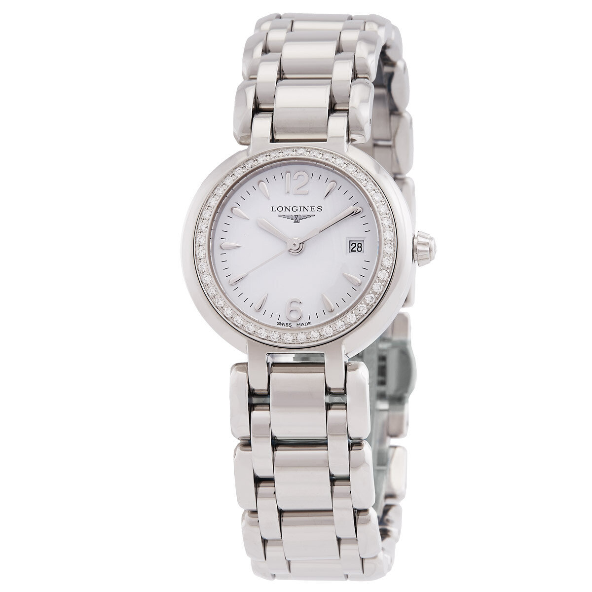 Longines PrimaLuna Quartz White Dial Ladies Watch L8.110.0.16.6