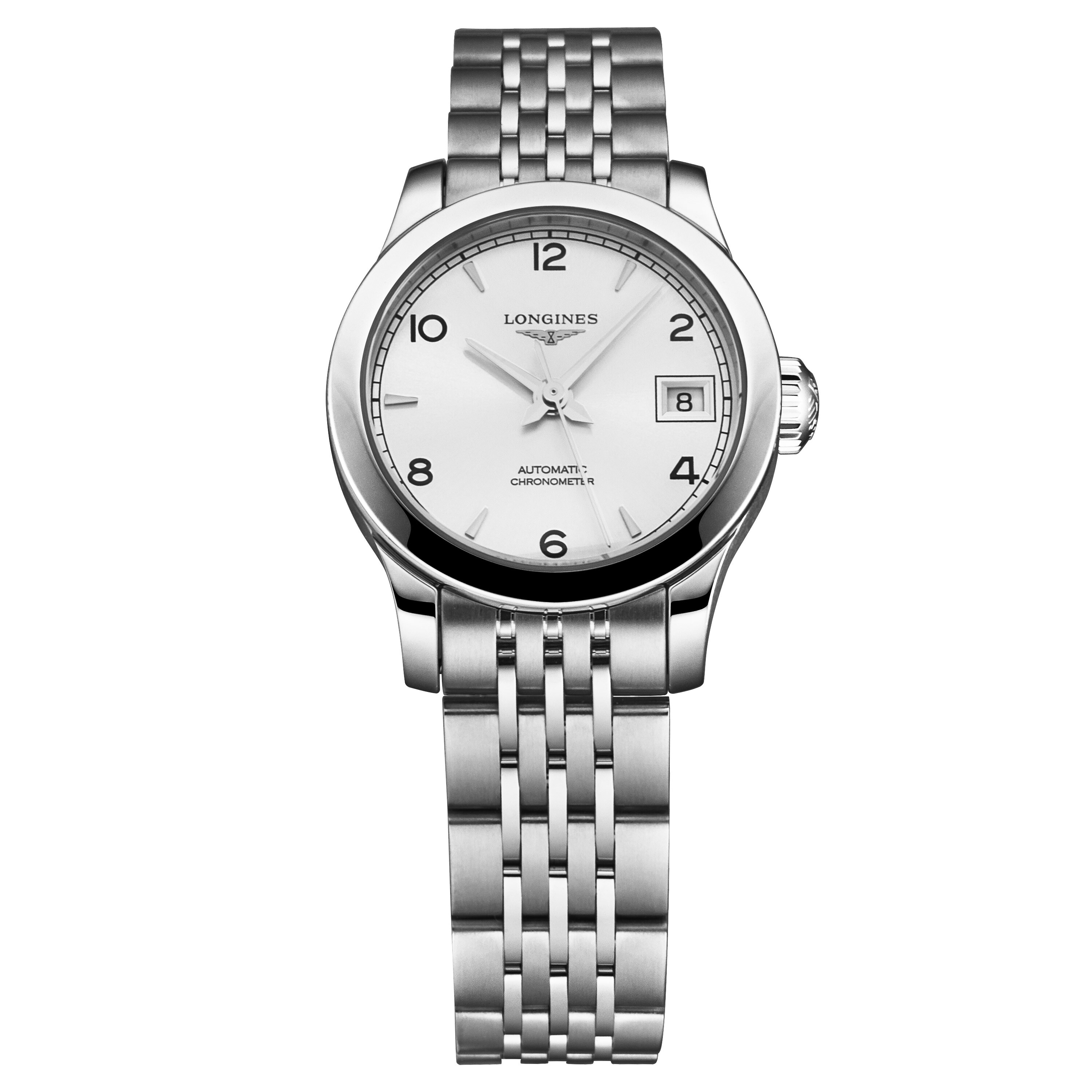 Longines Record Automatic Silver Dial Ladies Watch L23204766