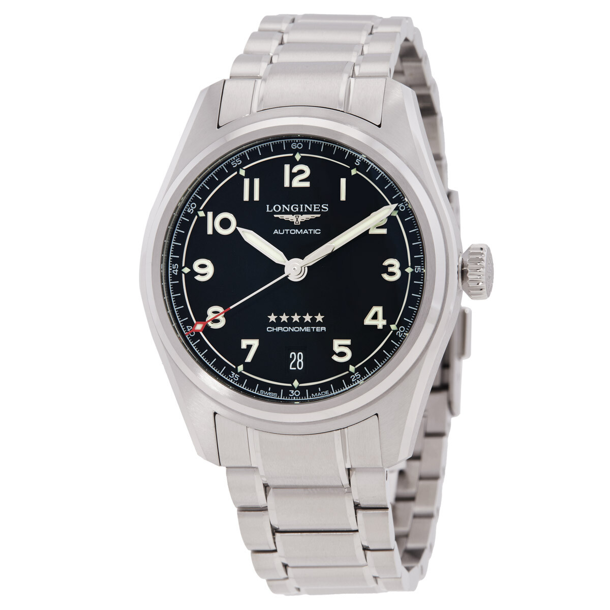 Longines Spirit Automatic Chronometer Black Dial Men's Watch L3.410.4.53.6
