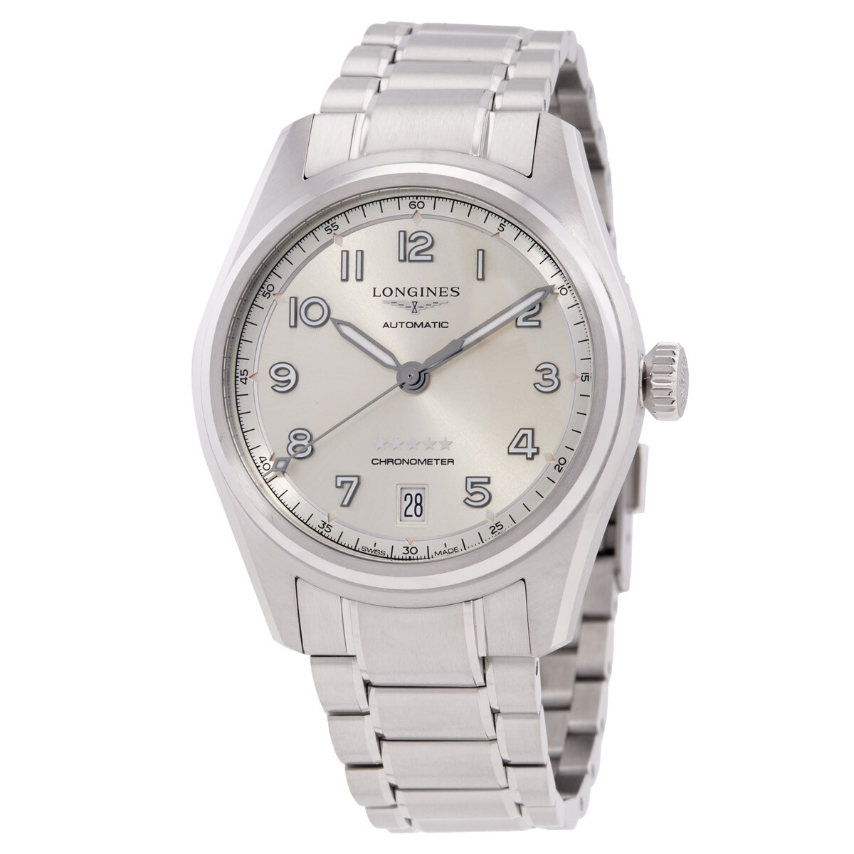 Longines Spirit Automatic Silver Dial Men's Watch L3.410.4.63.6