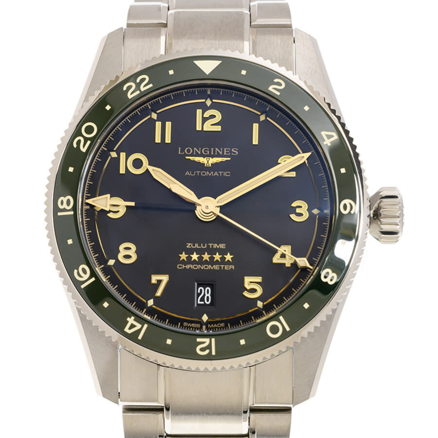 Longines Spirit Zulu Time Automatic Anthracite Dial Men's Watch L3.802.4.63.6