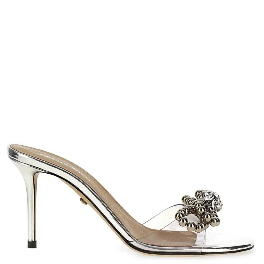 Mach & Mach Bow Embellished PVC Sandals
