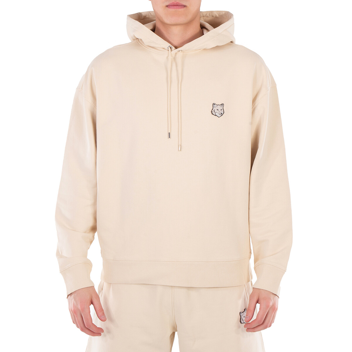 Maison Kitsuné Men's Cropped Pleated Chino Pants, Brand Size 44