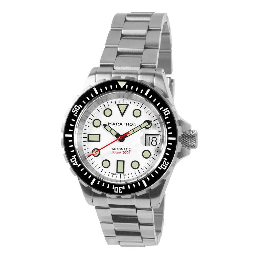Marathon 41Mm Arctic Original Sar W/ Date (Osar-D) Arctic E Automatic White Dial Unisex Watch WW194006SS-2501-KIT