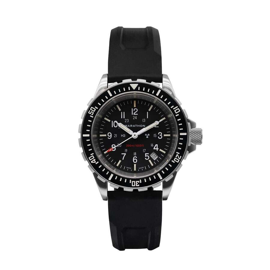 Marathon 41Mm Tsar Quartz Black Dial Unisex Watch WW194007SS-0130