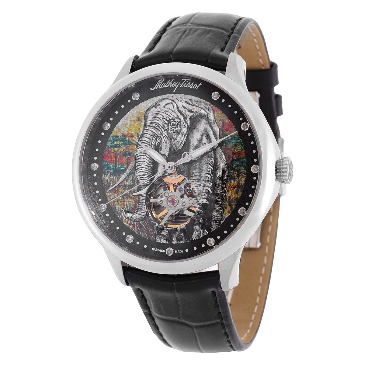 Mathey-Tissot Edmond Auto Handcrafted Multi-Color Dial Men's Watch MC1886AEL