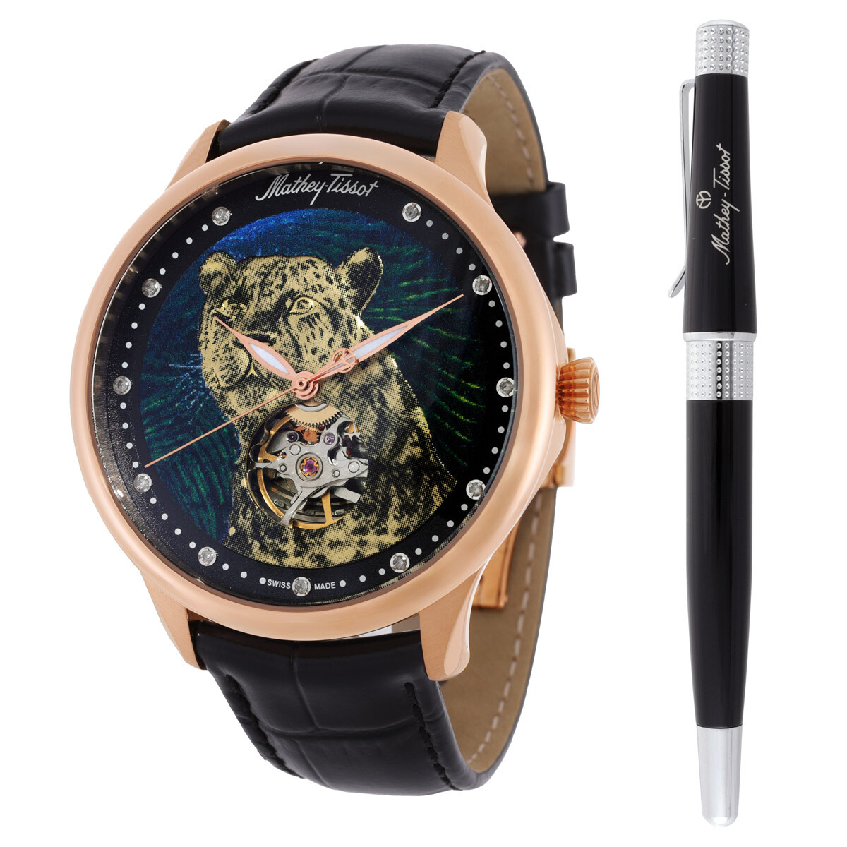 Mathey-Tissot Edmond Auto Handcrafted Multi-Color Dial Men's Watch MC1886PLEO